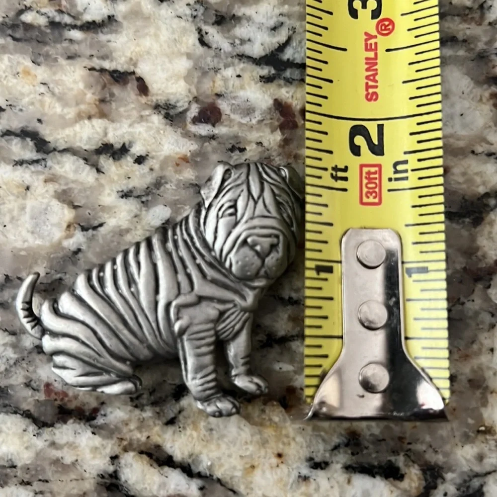 Shar Pei metal dog lapel pin - Picture 5 of 5